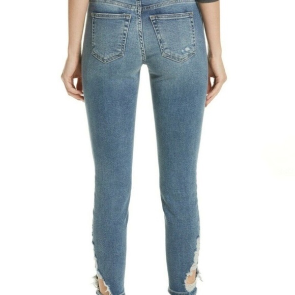 Free People We the Free 'About a Girl' Distressed Skinny Jeans Size 28 - Picture 4 of 9